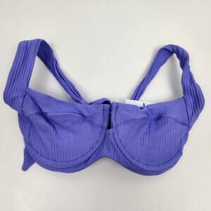 L*Space Camellia Bikini Top in Amethyst Purple Size Small NWT Adjustable